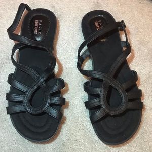 Black Elegant Sandals - Size 9W